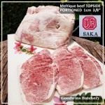 Beef TOPSIDE Australia MELTIQUE SAKA meltik (wagyu alike) daging rendang dendeng frozen SAIKORO DICED CUBED DADU cuts 4cm 1.5" (price/pack 500g 9-10pcs)